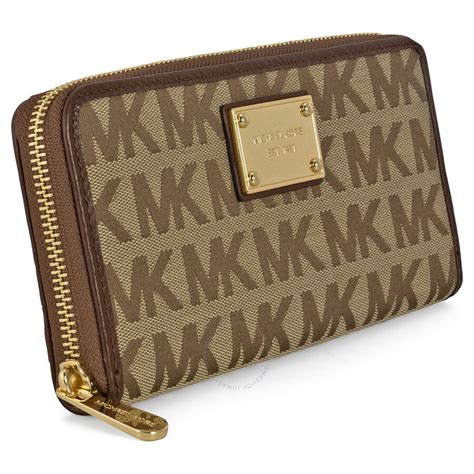 michael kors wallet jet set continental mocha|Michael Kors continental wristlet.